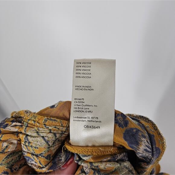 Free People Floral Golden Combo In The Mood For Love Jumpsuit S - Picture 11 of 11